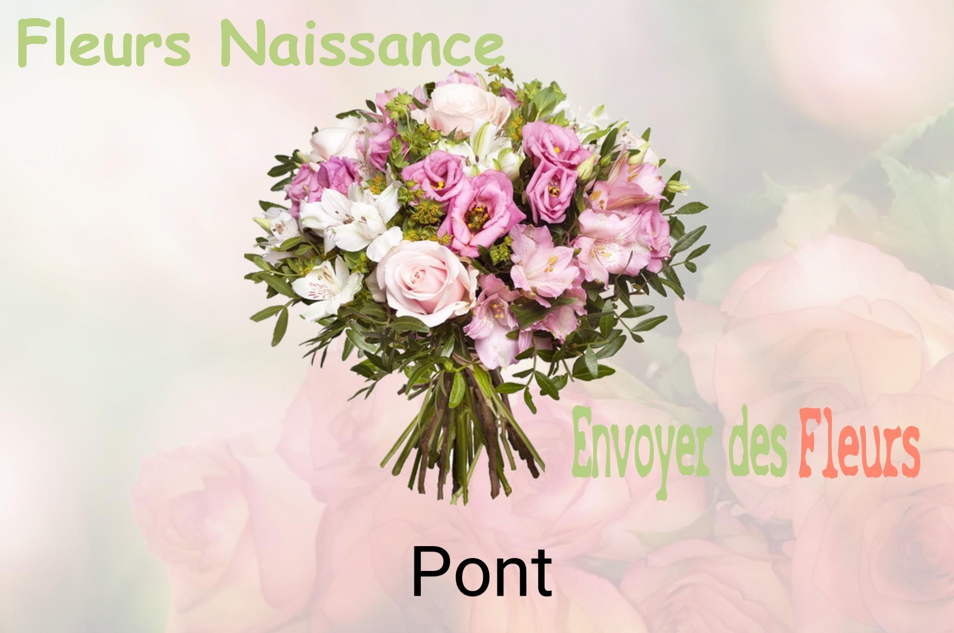 Bouquet de fleurs de naissance livré à Pont